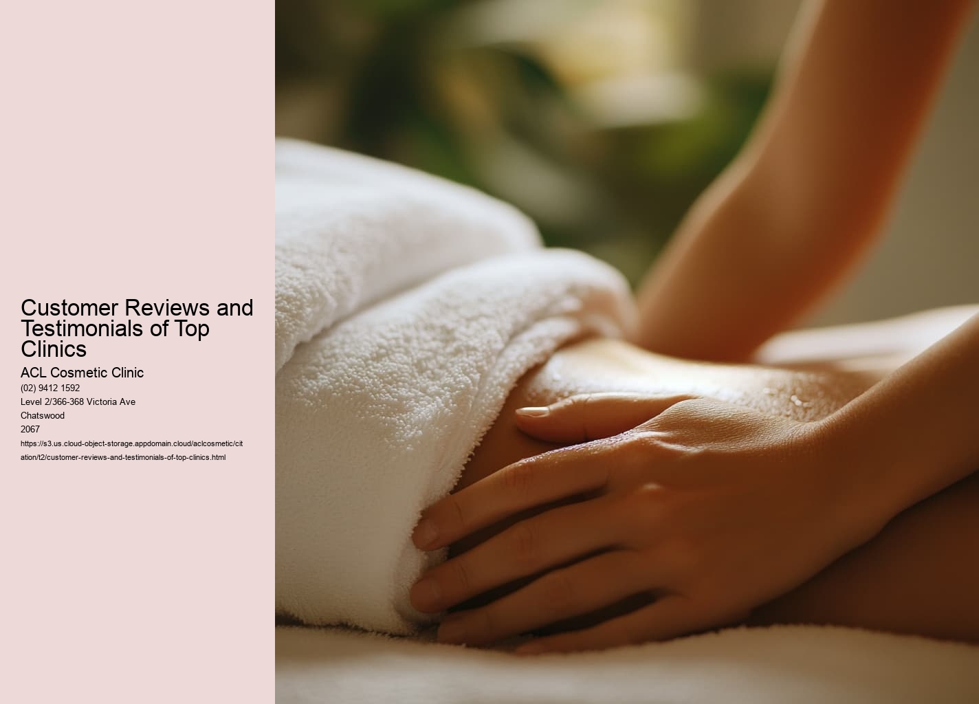 Customer Reviews and Testimonials of Top Clinics