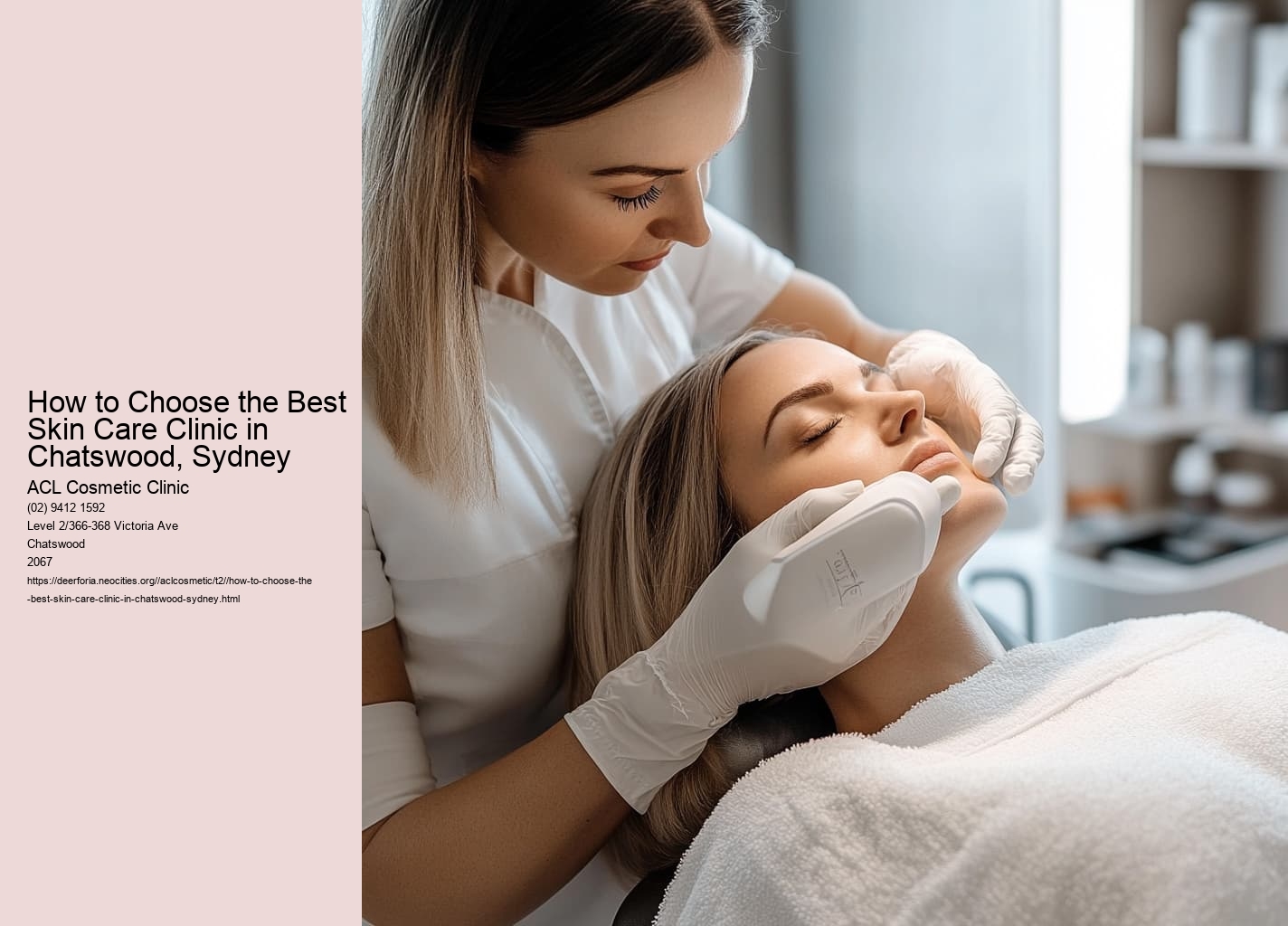 How to Choose the Best Skin Care Clinic in Chatswood, Sydney