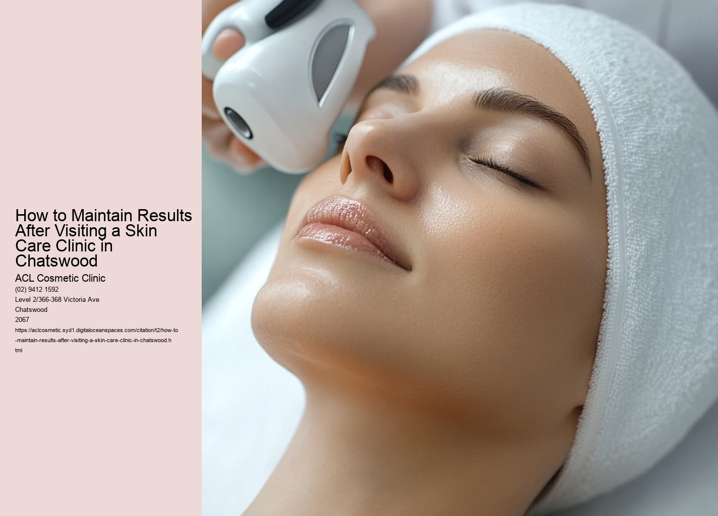 How to Maintain Results After Visiting a Skin Care Clinic in Chatswood