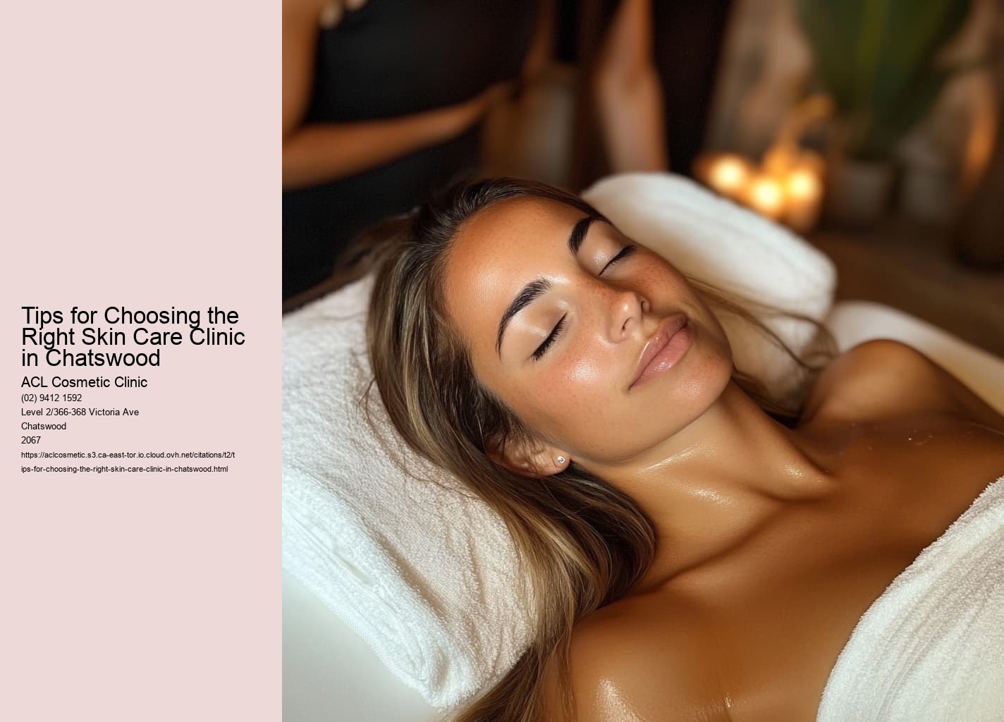 Tips for Choosing the Right Skin Care Clinic in Chatswood