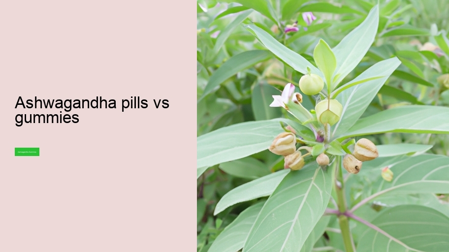 ashwagandha pills vs gummies